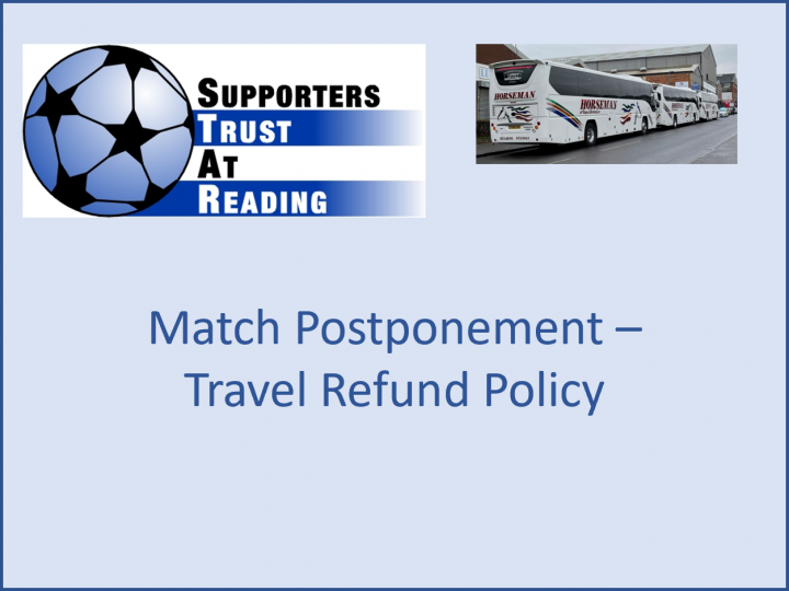 Postponed Match Travel Refund Policy STAR